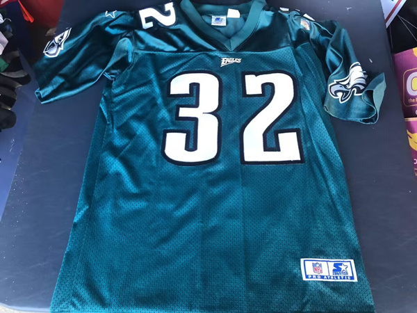 Men's Philadelphia Eagles #32 Ricky Watters Green Stitched Football Jersey Men's Philadelphia Eagles #32 Ricky Watters Green Stitched Football Jersey